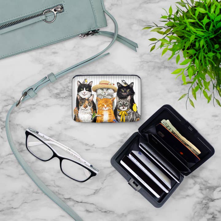 Monarque - Wholesale Wallet - Women's - Mary Lake Thompson Cats - Armored Wallet1