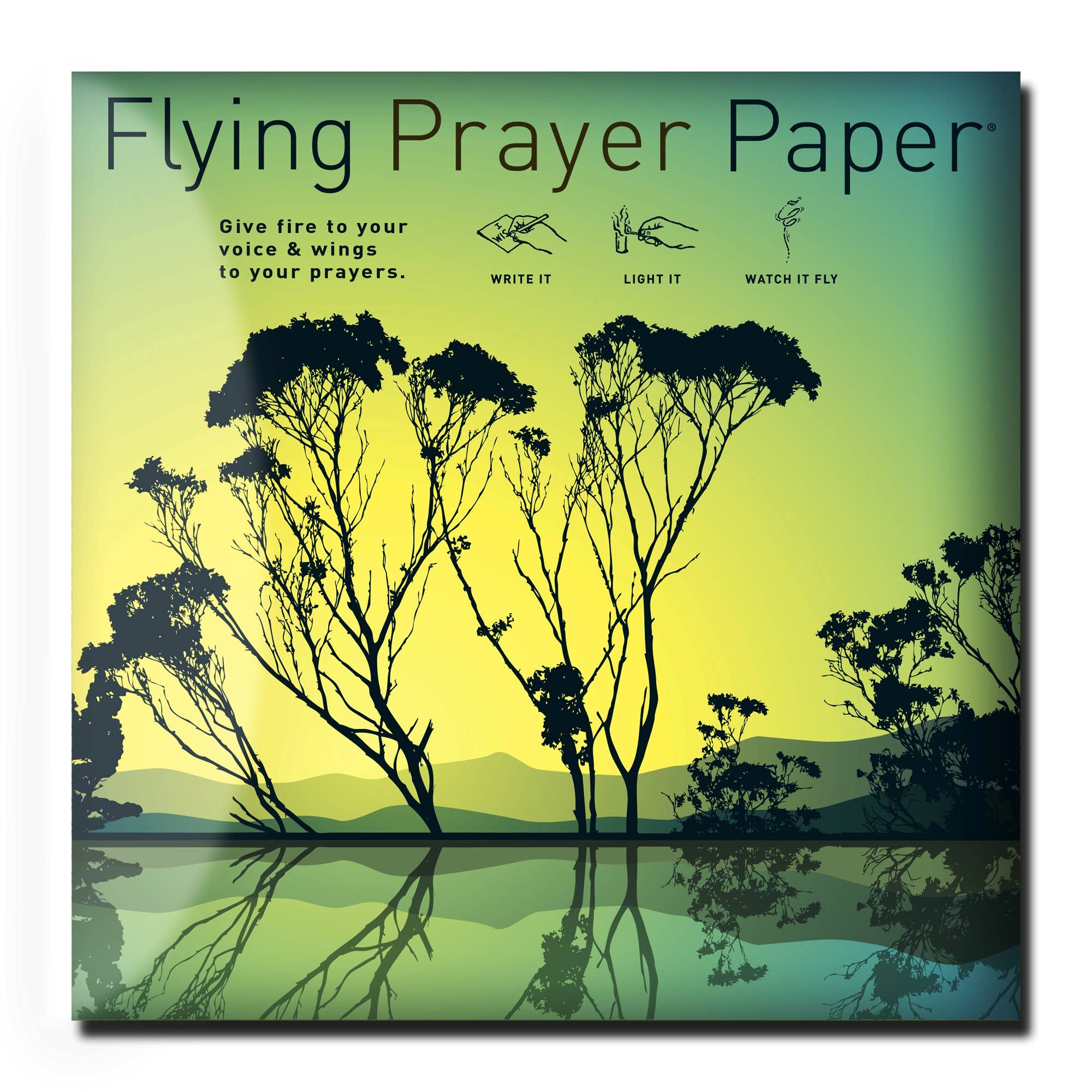 FLYING WISH PAPER ® – Cartão de saudação diária por atacado – REFLEXÃO, Ritual de Manifestação de Mindfulness, Fornecimento Metafísico