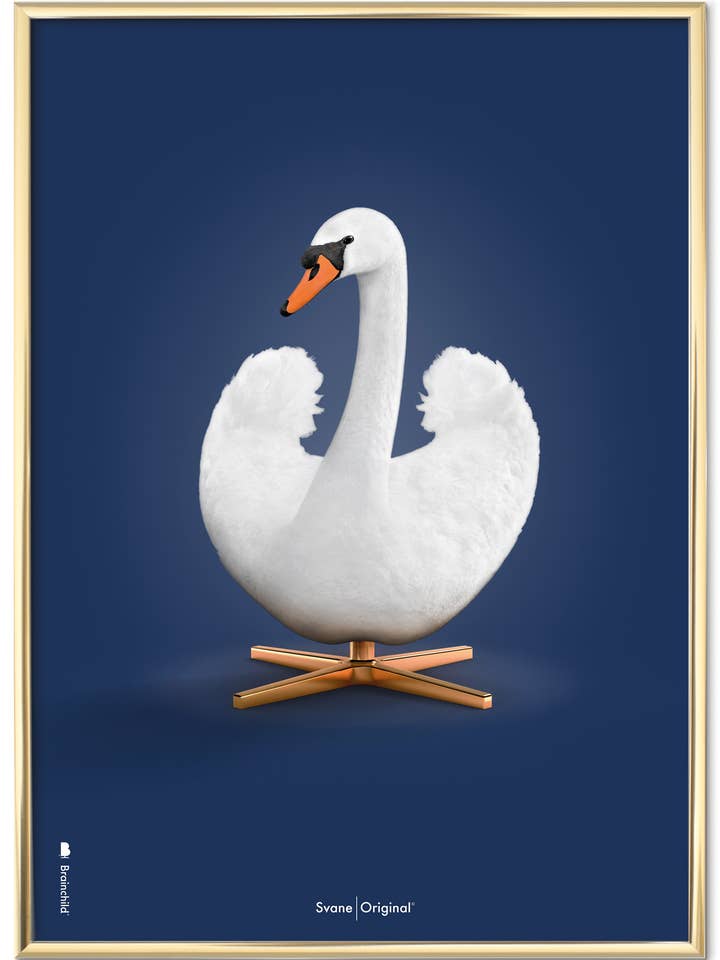 Swan Bicer — Dark Blue Background — Classic for wholesale by Brainchild