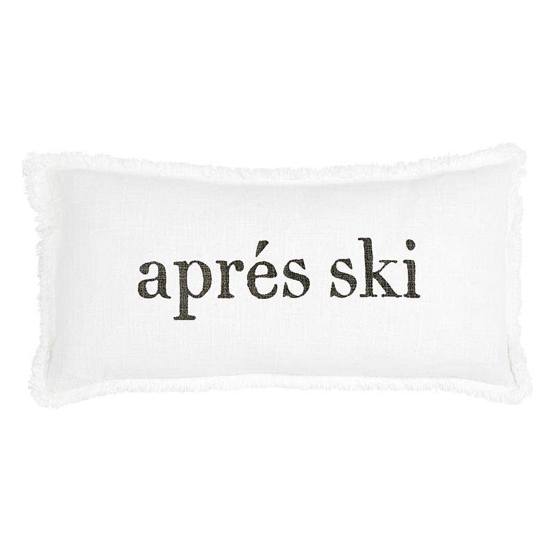 Santa Barbara Design Studio by Creative Brands - Wholesale Lumbar Pillow - Face To Face Lumbar Pillow - Gone Skiing/Apres Ski1