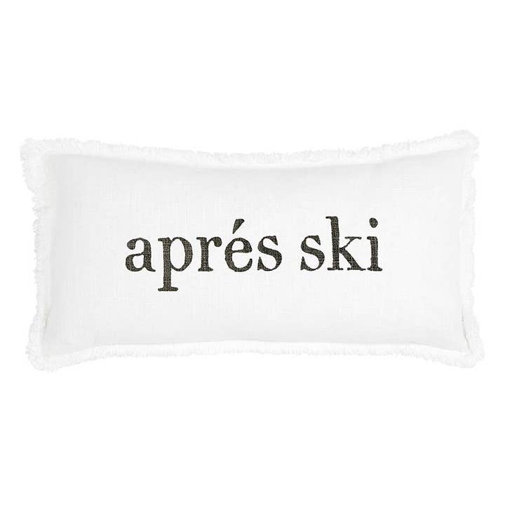 Santa Barbara Design Studio by Creative Brands - Wholesale Lumbar Pillow - Face To Face Lumbar Pillow - Gone Skiing/Apres Ski1
