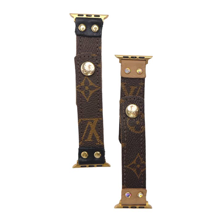 Beaudin Wholesale - Wholesale Watch Band/Strap - Women's - Apple Watch Band In Leather | Upcycled LV