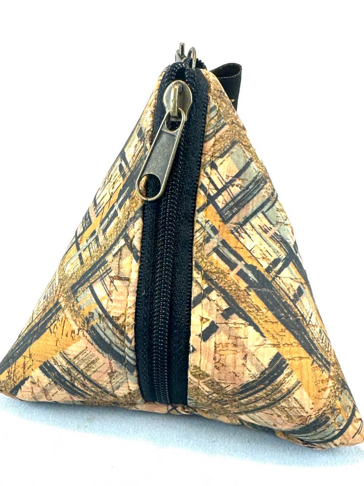 Angie - Portamonete a triangolo in tartan per la vendita all'ingrosso da parte di Meeks Me Smile Studio