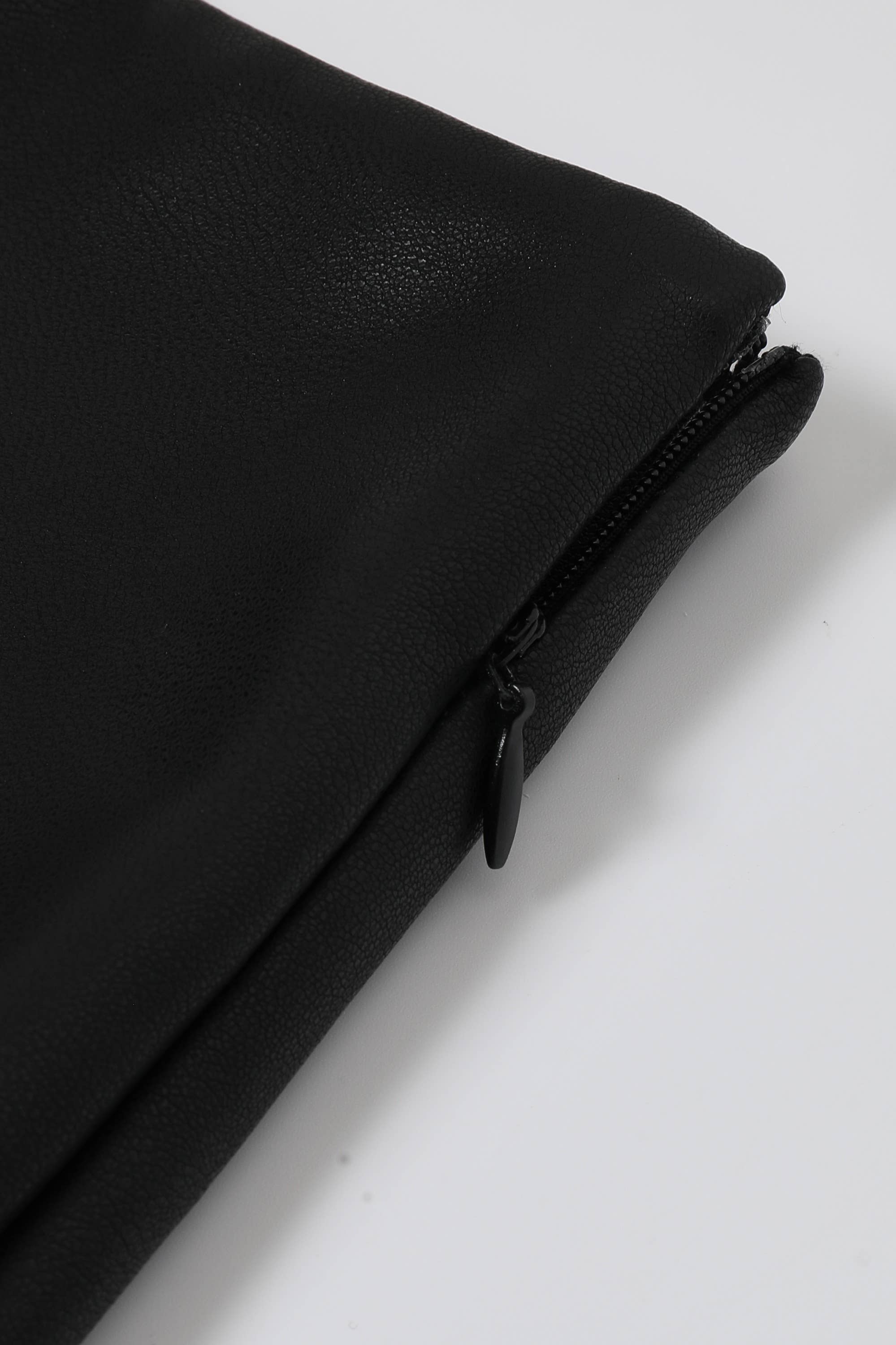 RIVIR - Wholesale Skirt - Women's - Faux Leather Pleated Midi Skirt8