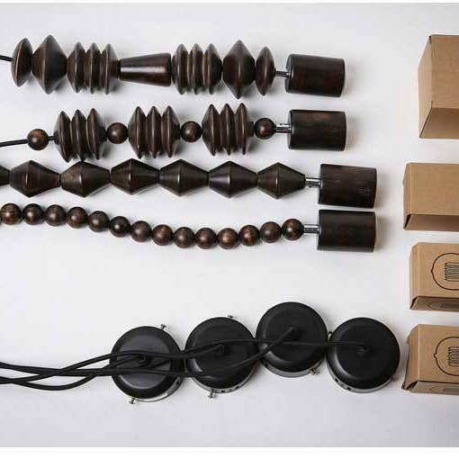 Natural Wood Color Wooden Pendant Ceiling Lighting for wholesale on Faire6