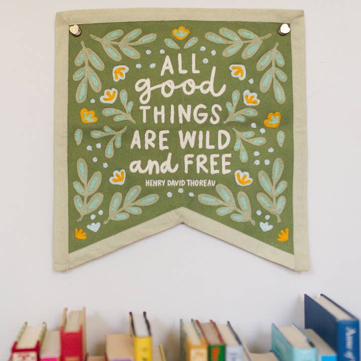 Pippi Post - Wholesale Banner - Wild And Free Canvas Banner