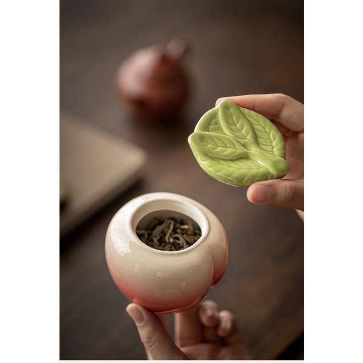 Gohobi (We cover U.S. import duties) – Großhandel Lebensmittelbehälter – Gohobi Aufbewahrungsbehälter in Pfirsichform aus Keramik5