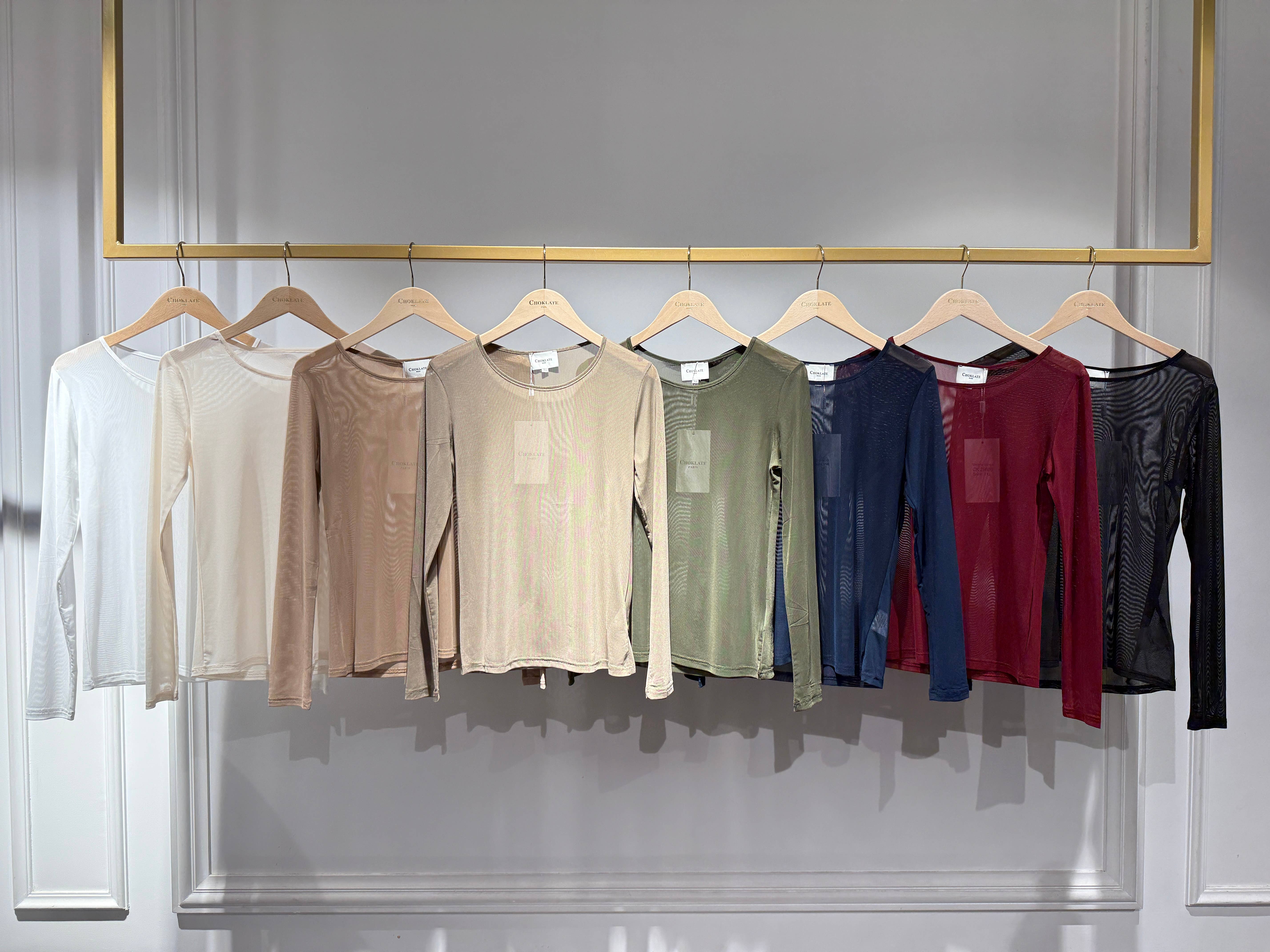 CHOKLATE PARIS - Wholesale T-Shirt (Graphic) - Women's - Stretch mesh top - 296001