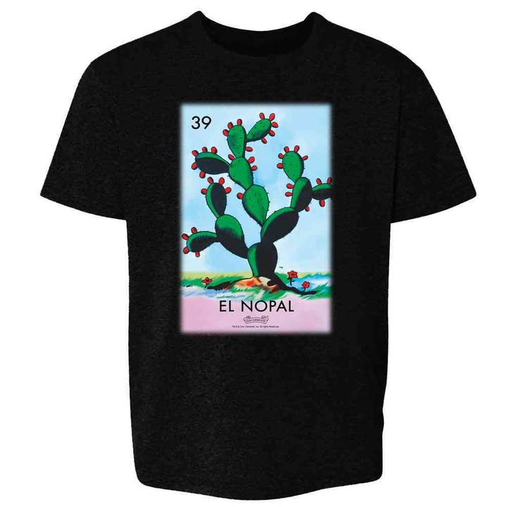 El Nopal Cactus Loteria Card Mexican Bingo T-shirt för barn och ungdomar för wholesale av Pop Threads
