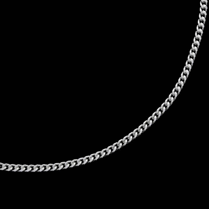 SilverAmber Jewellery - Wholesale Link & Chain Necklace - Made in Italy - 925 Sterling Silver 2 Sturdy 2 mm Thick Unisex Curbs Chain Necklace - GCH0204