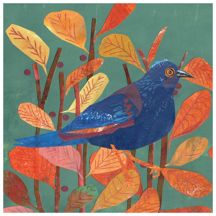 Kate Read Illustration - Wholesale Everyday Greeting Card - Bird in a Bush Greetings Card1