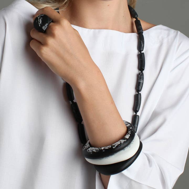 Polka Luka - Wholesale Bangle bracelet - Eclipse Resin Bangle3