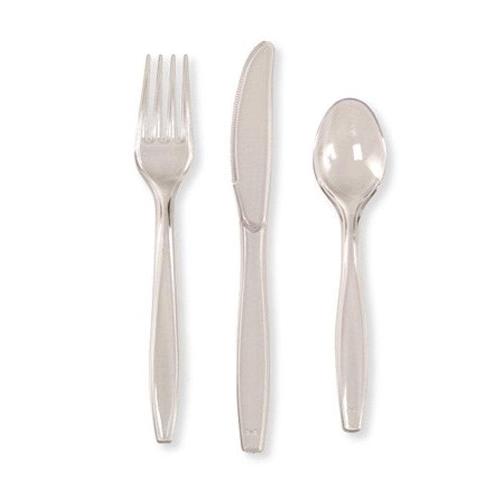 KT Supply - Wholesale Assorted Cutlery Set - Premium Plastic Cutlery Assortment Clear, Case of 2880