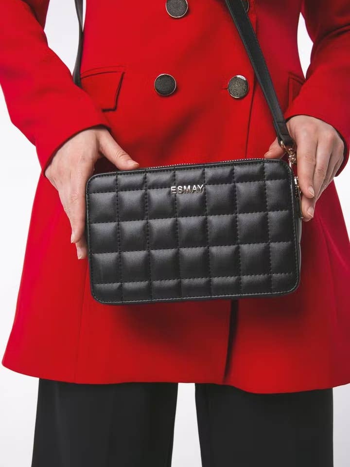 Dublin Vegan Cross Body | Black for wholesale by ESMAY