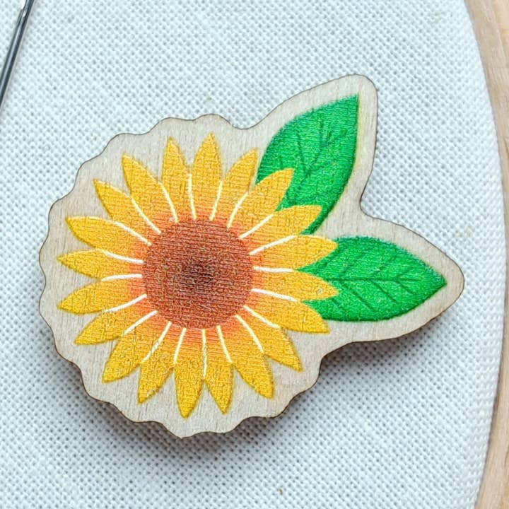 Sunflower Magnetic Needle Minder for wholesale by Bluebell Love