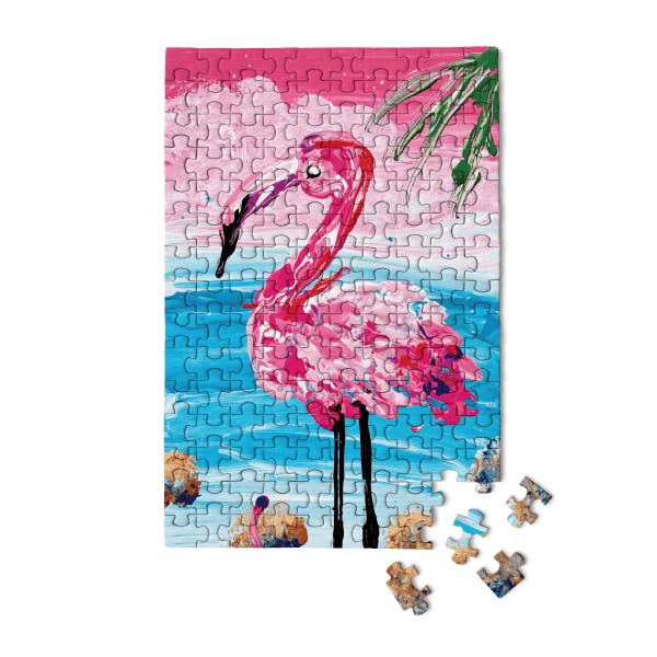 Micro Puzzles - Wholesale Puzzle - Adult - Flamingo MicroPuzzle - Mini Jigsaw Puzzle Gift