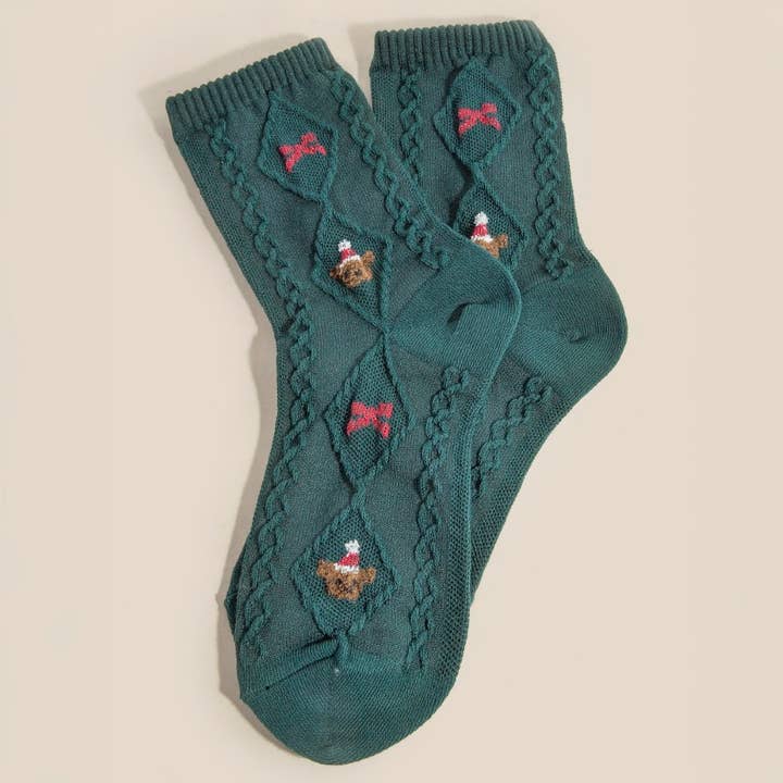 Embroidered Christmas Teddy Bear Socks and other Purchase Wholesale bearspaw christmas market. Free Returns & Net 60 Terms on Faire trending on Faire.