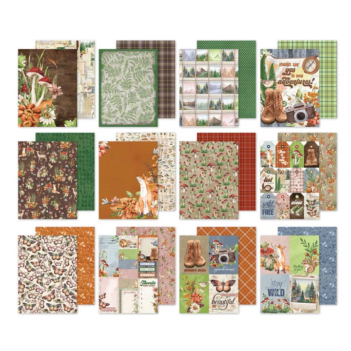 Simple Stories - Wholesale Scrapbook - Simple Vintage Woodlands 6x8 Pad with 24 Double-Sided Sheets1
