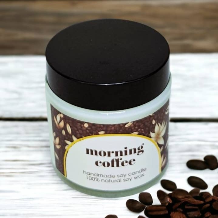 Natural Coffee Scented Soy Candle for wholesale by EthnicNatur