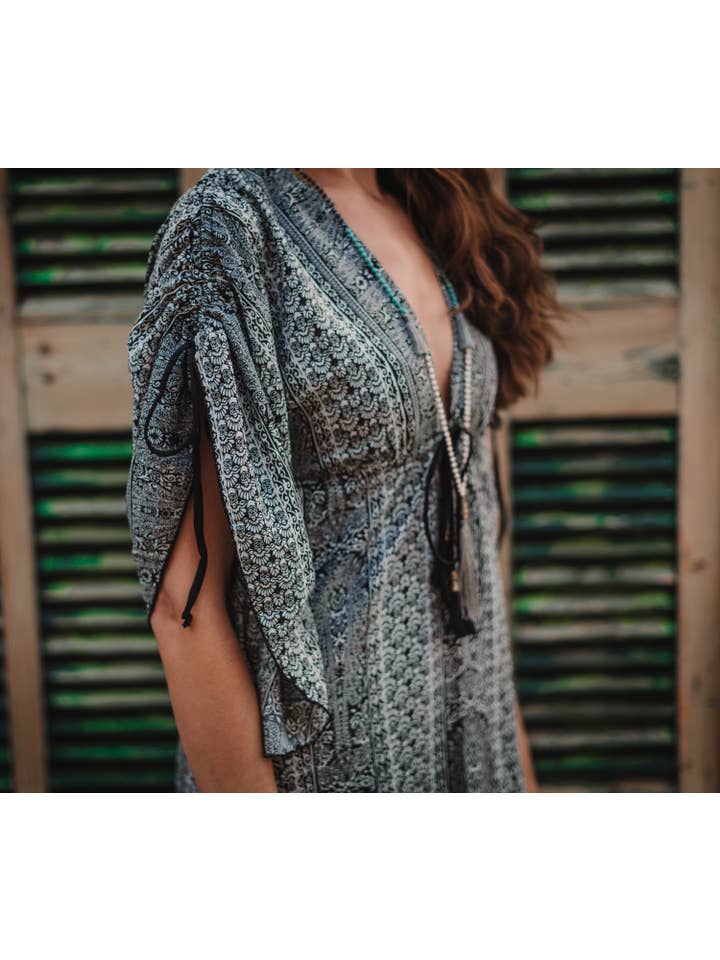 Miss Kitsch – wholesale Dress – Women's – Boho caftan style summer dress, Isis dress, caftan, resort clothing, long dress, beach cover5