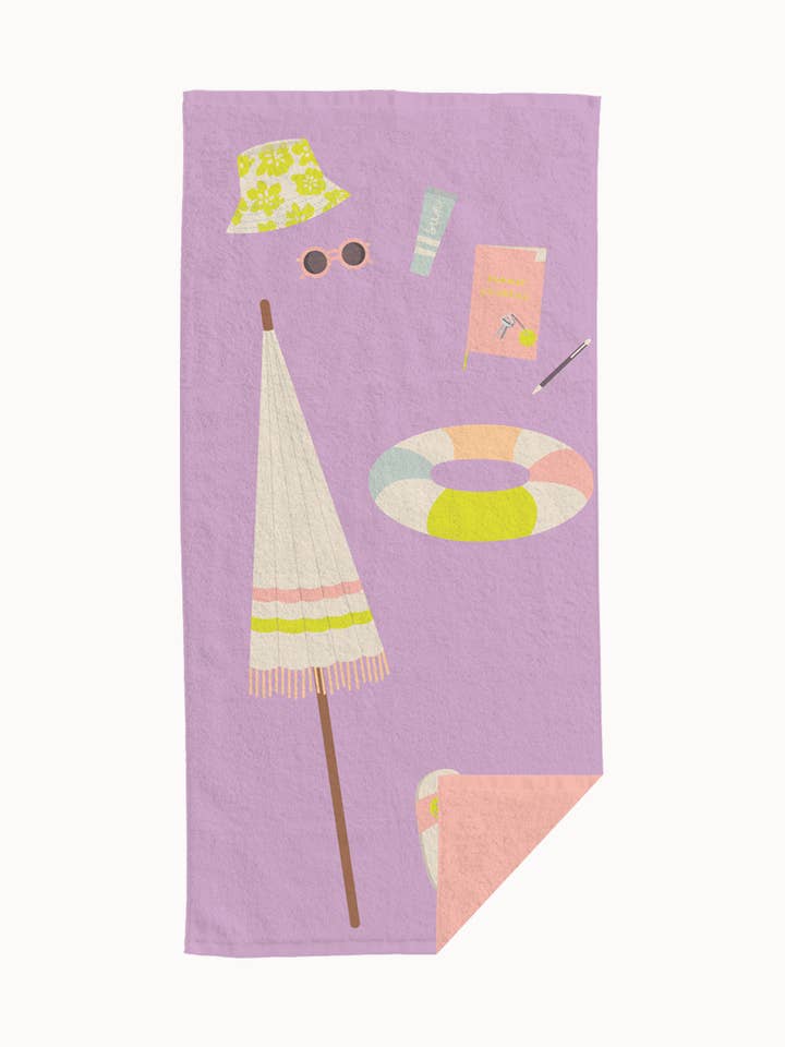 Bomullstrandhandduk - Stranddag för wholesale av chic.mic