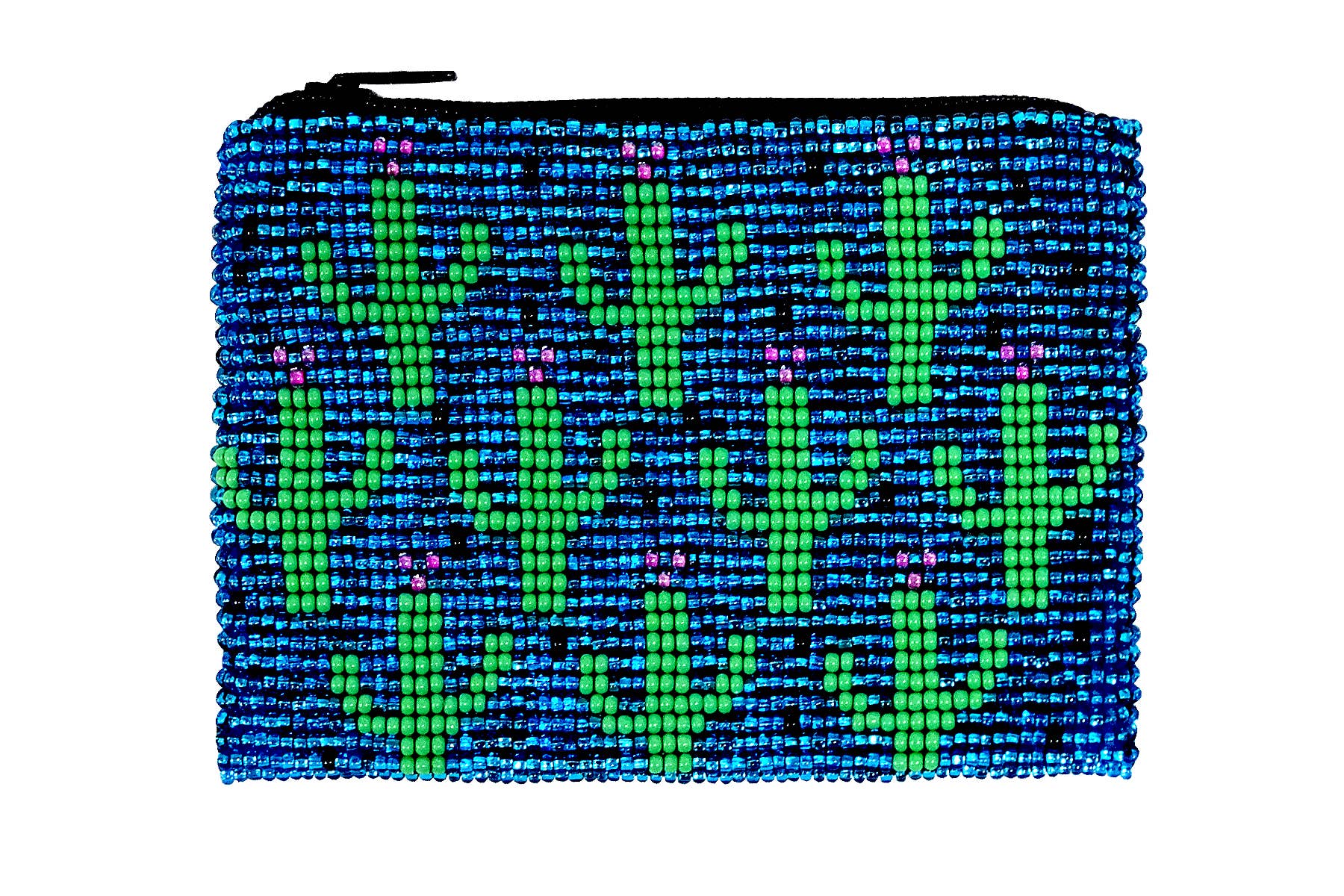 Pichincha - Vente Porte-monnaie – femme - Porte-monnaie perlé à motif de cactus et de graines7