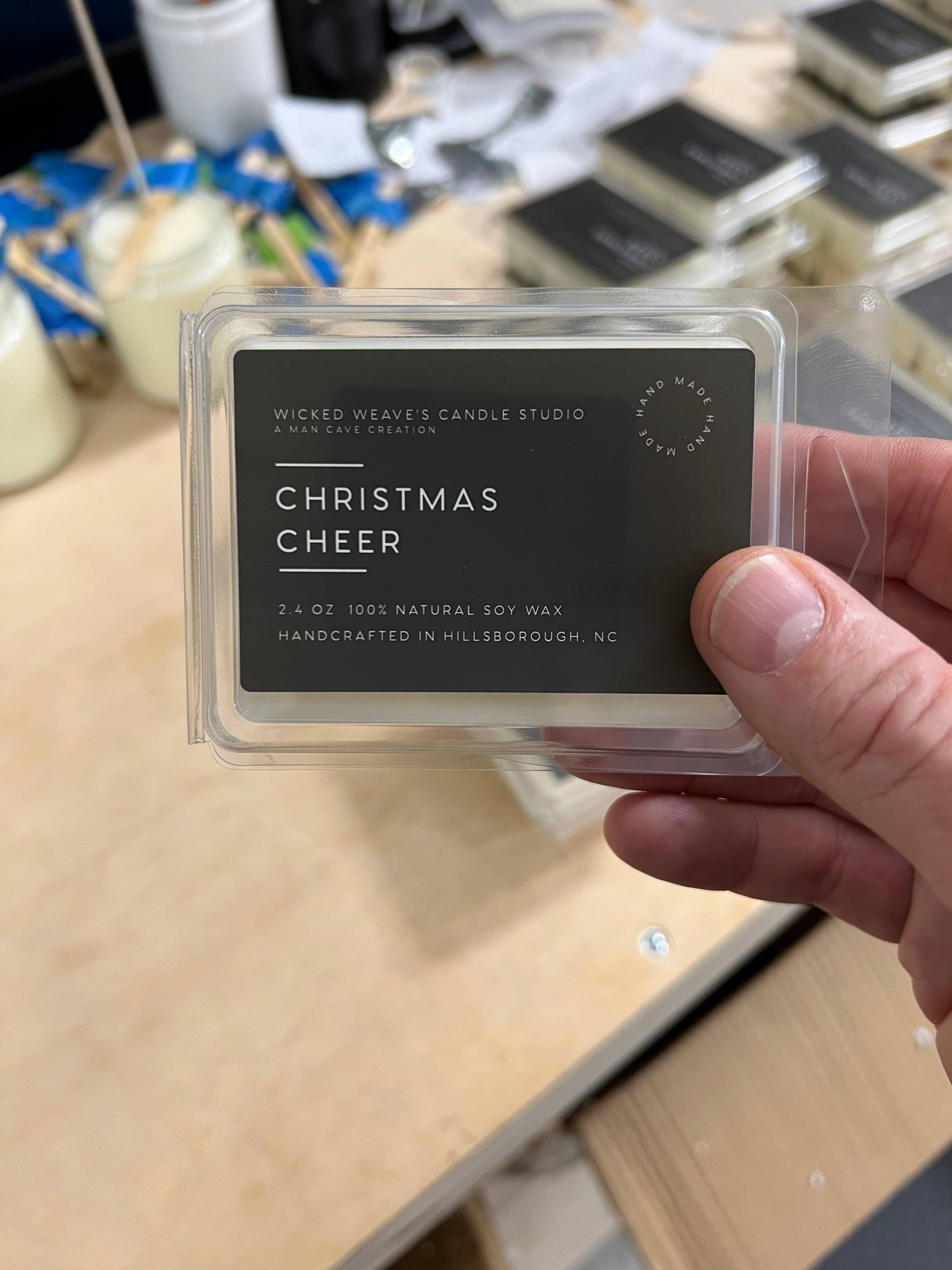 Wicked Weave’s Candle Studio - Wholesale Jar/Filled Candle - Christmas Cheer Soy Wax Candle (4 Size Options)1