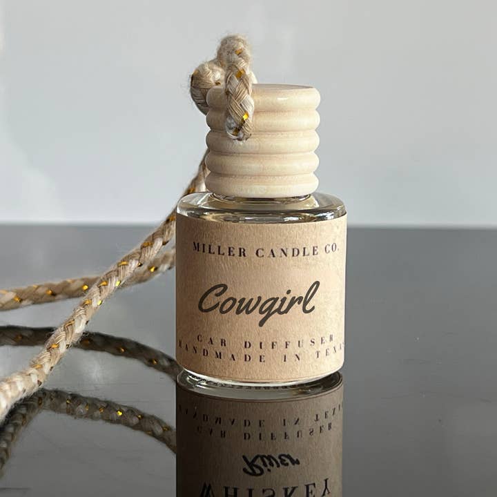 Cowgirl Car Diffuser for wholesale by Miller Candle Co.