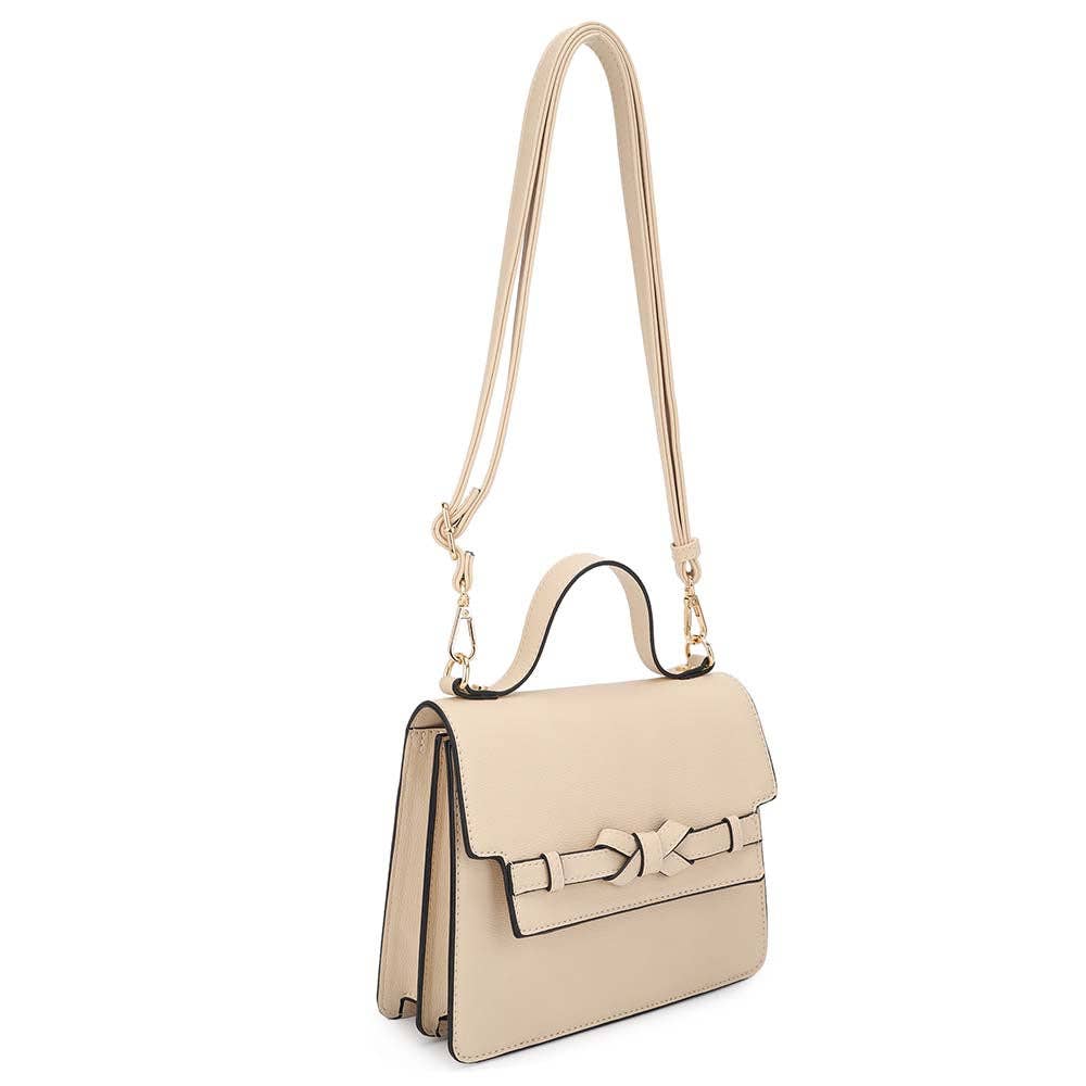 KAYLA+AVA - Vente Sac à main avec poignée sur le dessus – femme - Sac à bandoulière EDEN à rabat à poignée carrée avec nœud14