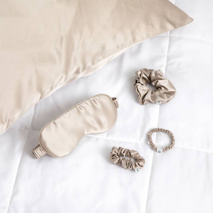Champagne Silk Sleep Pillow Case for wholesale by You Go Natural