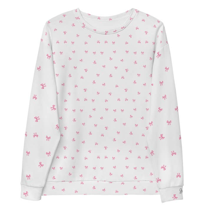 PETIT BOW SWEATSHIRT • WHITE for wholesale by Dara Senders
