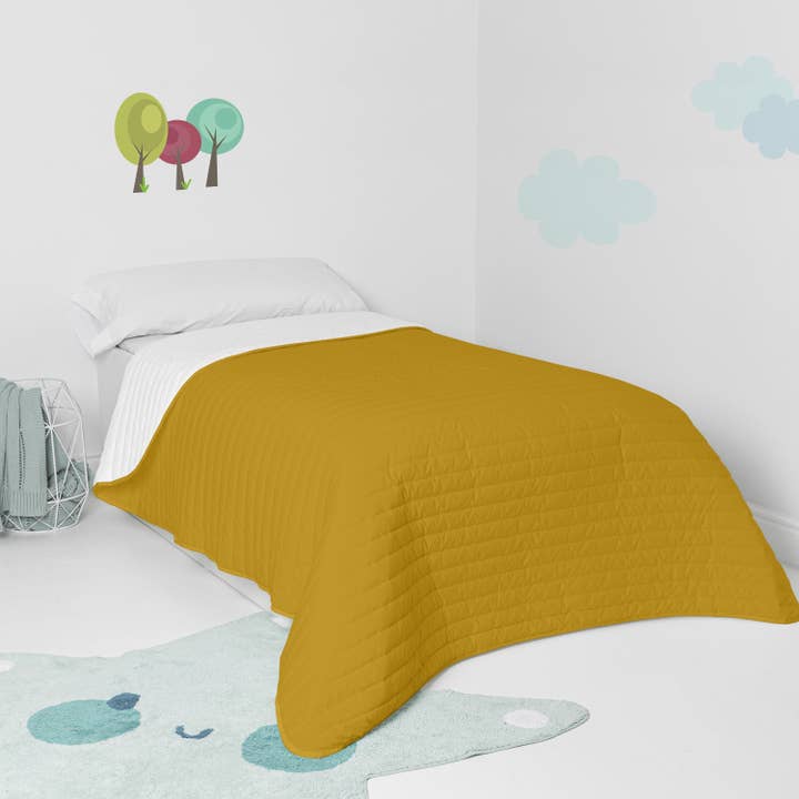 Happyfriday – wholesale Quilt – Kids & Baby – Dash Mustard Bedspread