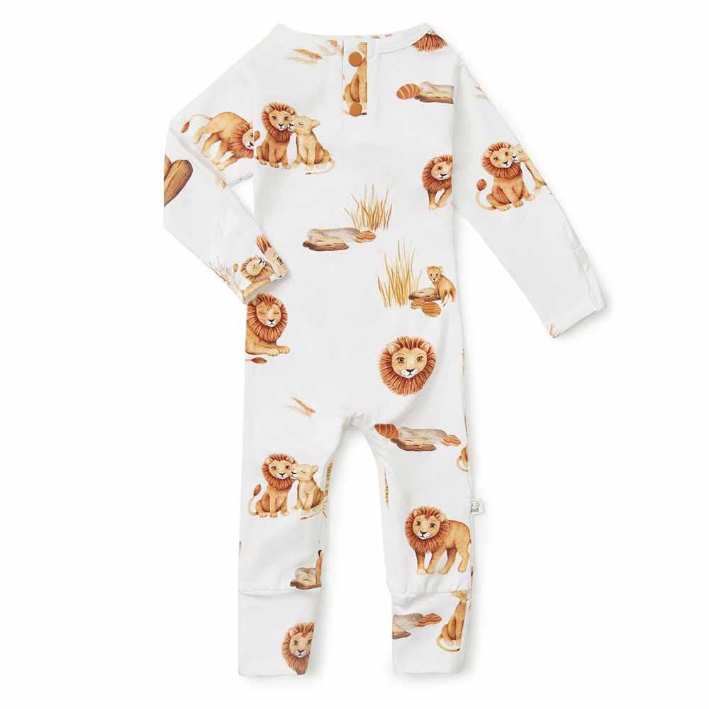 Snuggle Hunny - Wholesale Jumpsuit - Baby - Lion Organic Growsuit1