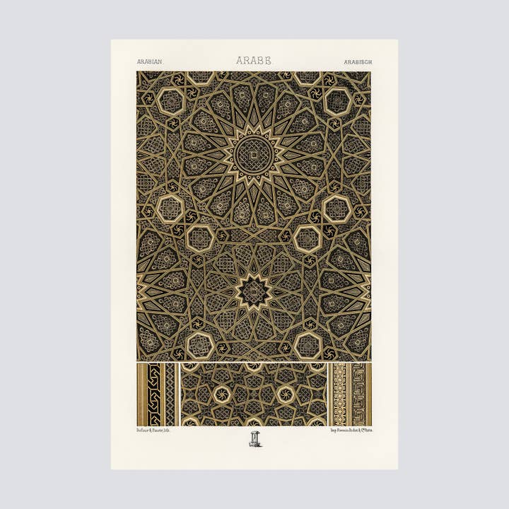 Arabian Pattern 2 (1888) Fine Art Print for wholesale by Milisima Studio