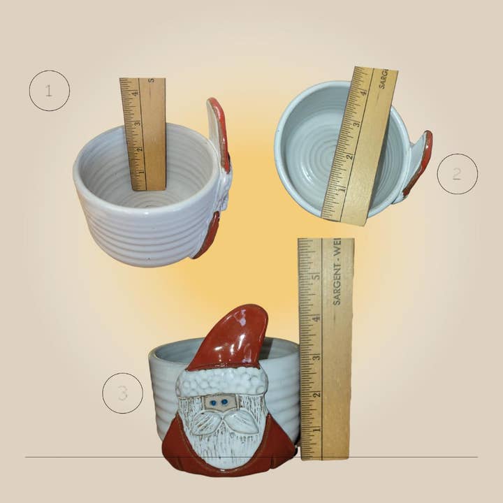 MudWorks Pottery – Großhandel Dekorative Platte/Teller/Schüssel – Schale mit Weihnachtsmann