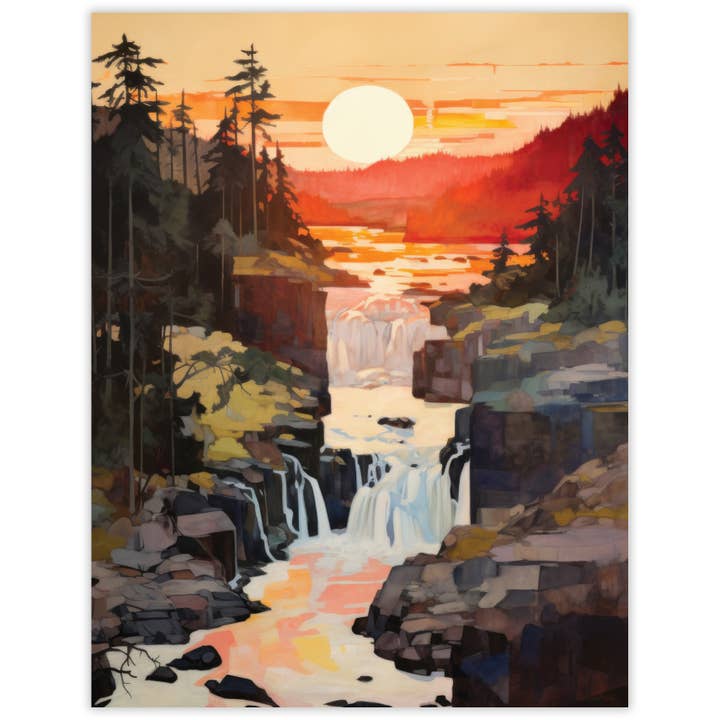 Biglietto Vuoto Cascate dell'Alba per la vendita all'ingrosso da parte di Waterknot