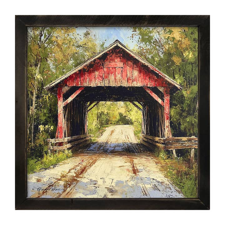 ginger blue - Wholesale Art Print - Covered Bridge8