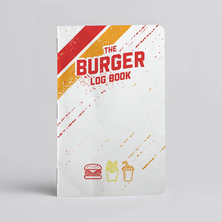 Justin Ryan Books - Wholesale Notebook - Burger Log Book - Two 20-page books - Rate Burger adventures1