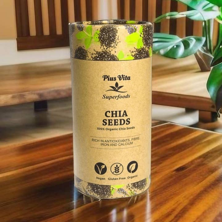 Organic Chia Seeds – 350g for wholesale by Pius Vita Superfoods