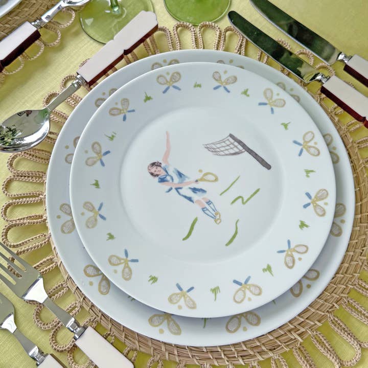 Duggan Society - Wholesale Dinner Plate - Tennis lady dinner plate (set of 4)3