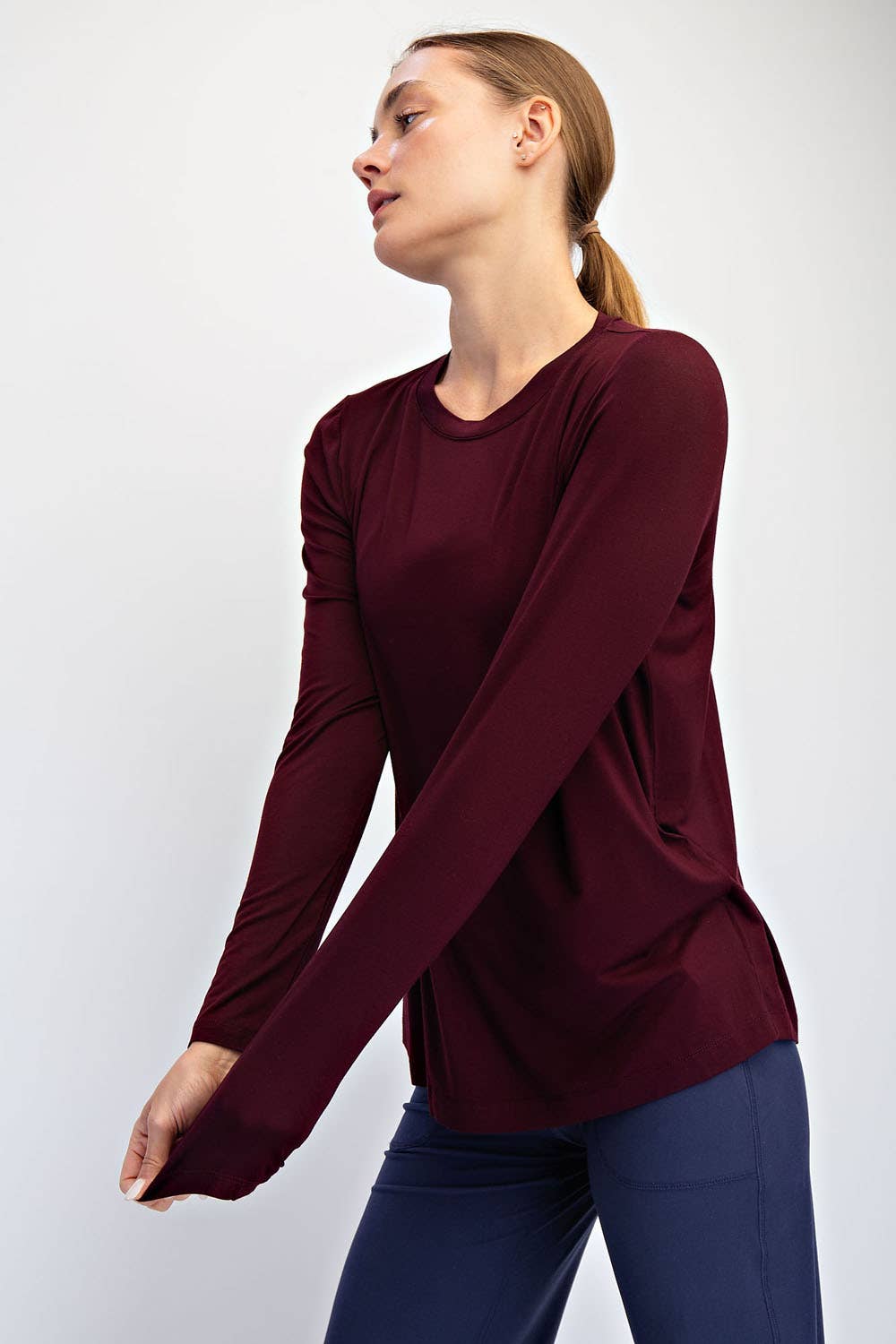 Rae Mode - Wholesale Lounge Top - Women's - VISCOSE MODAL LONG SLEEVE TOP11