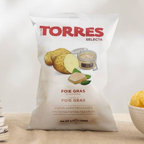 Chips de pommes de terre gourmet Foie Gras Torres 50g | PETIT SACHET pour la vente par Gourmet Food Solutions, Inc.