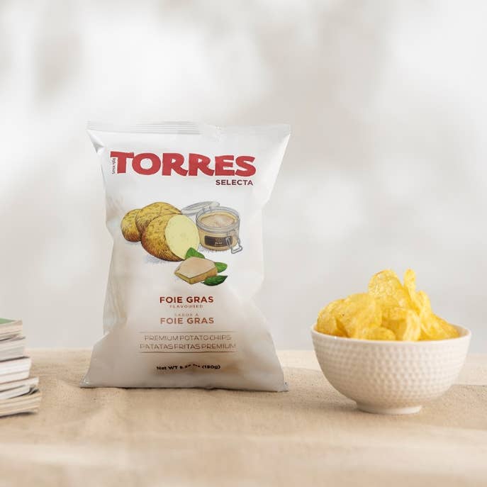Gourmet Food Solutions, Inc. - Wholesale Chips - Foie Gras Torres Gourmet Potato Chips 50g | SMALL BAG