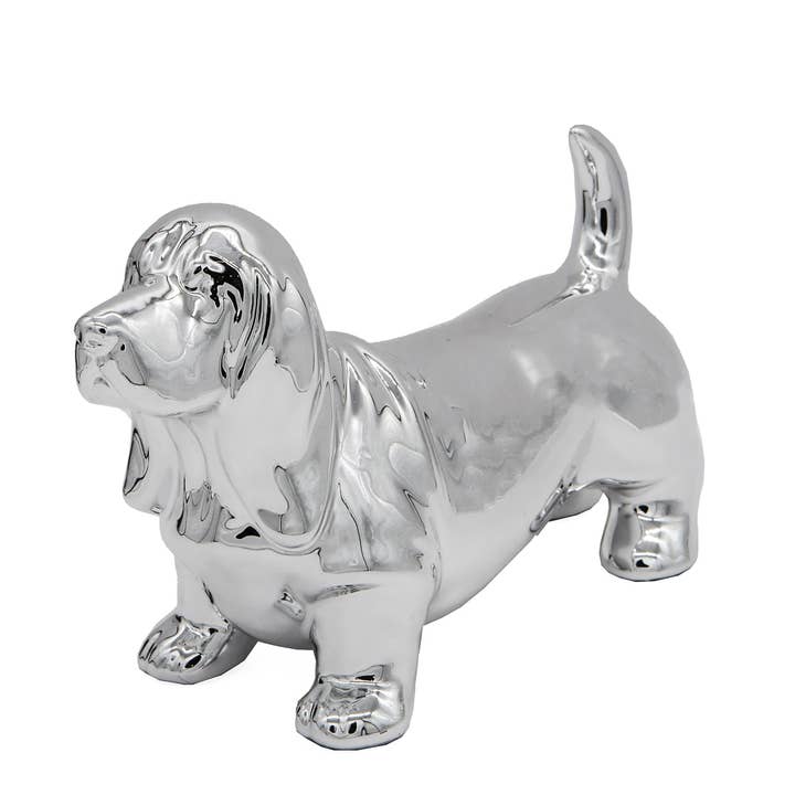 NAYOTHECORGI - Wholesale Decorative Figurine - Standing Basset Hound Ceramic Statue