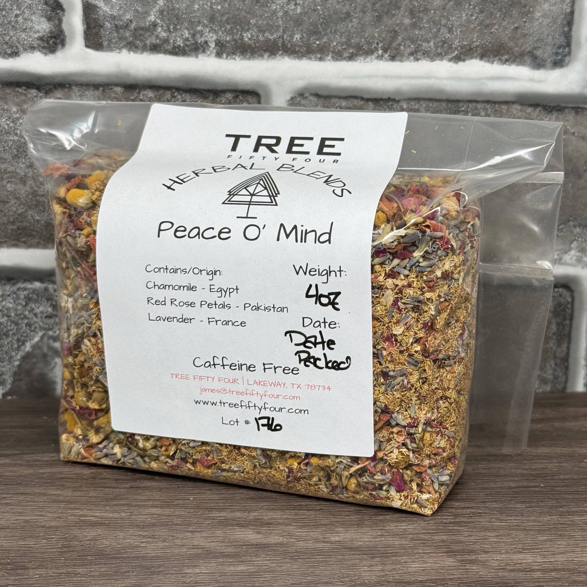 Tree Fifty Four - Wholesale Loose Tea - Peace O' Mind Herbal Tea Blend | 2oz - 1 KG | Bulk Tea7