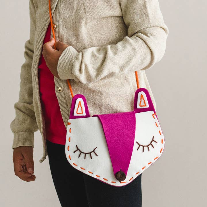 aPunt Barcelona - Wholesale DIY Craft Kit - Kids - Gift kit for children to make a bag: Fox4