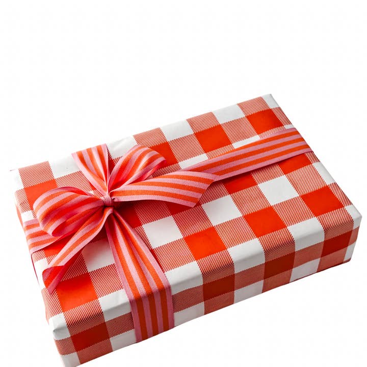 Ruller på 70 cm x 100 m VICHY orange for engroshandel hos CHIC&PAPER