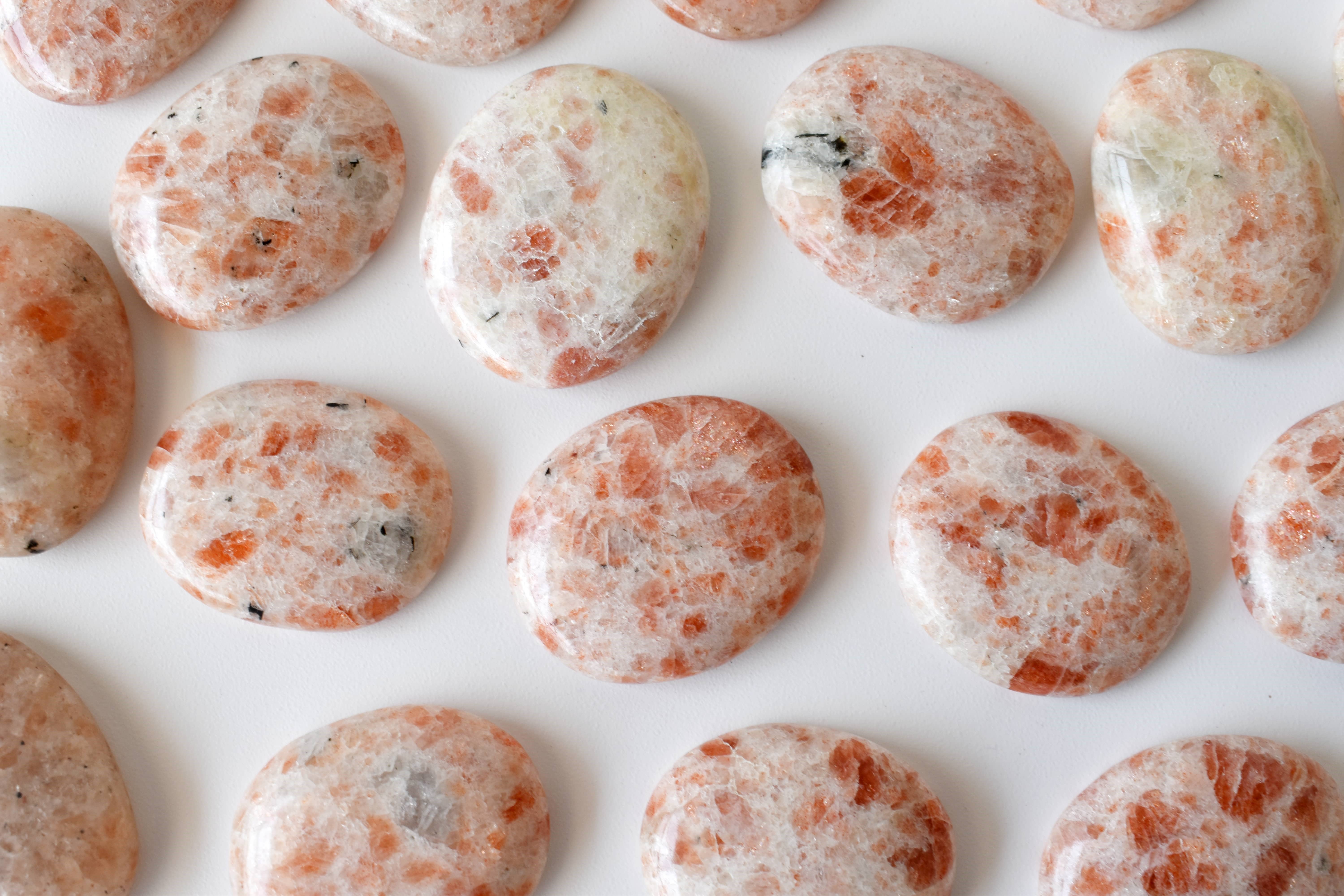 Soothing Crystals - Wholesale Spiritual Stone/Crystal - Sunstone Worry Stones, Pocket Crystal, Thumb Stones5