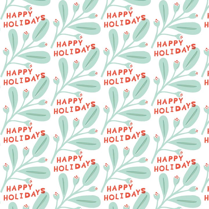 Happy Sprig Gift Wrap for wholesale by Pinecrest Printery