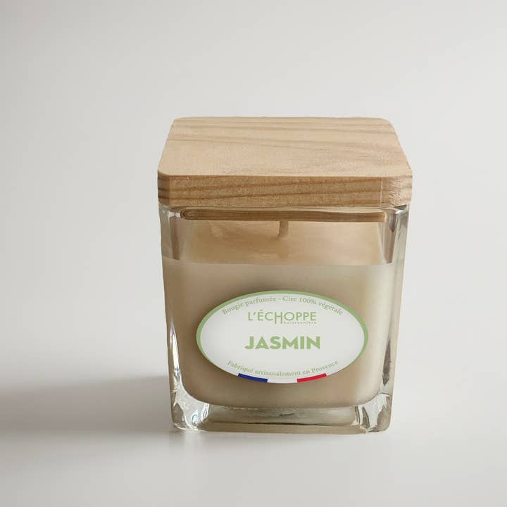 L'Échoppe Buissonnière - Wholesale Jar/Filled Candle - Scented Candle 85g - Floral - Small Square Jar7